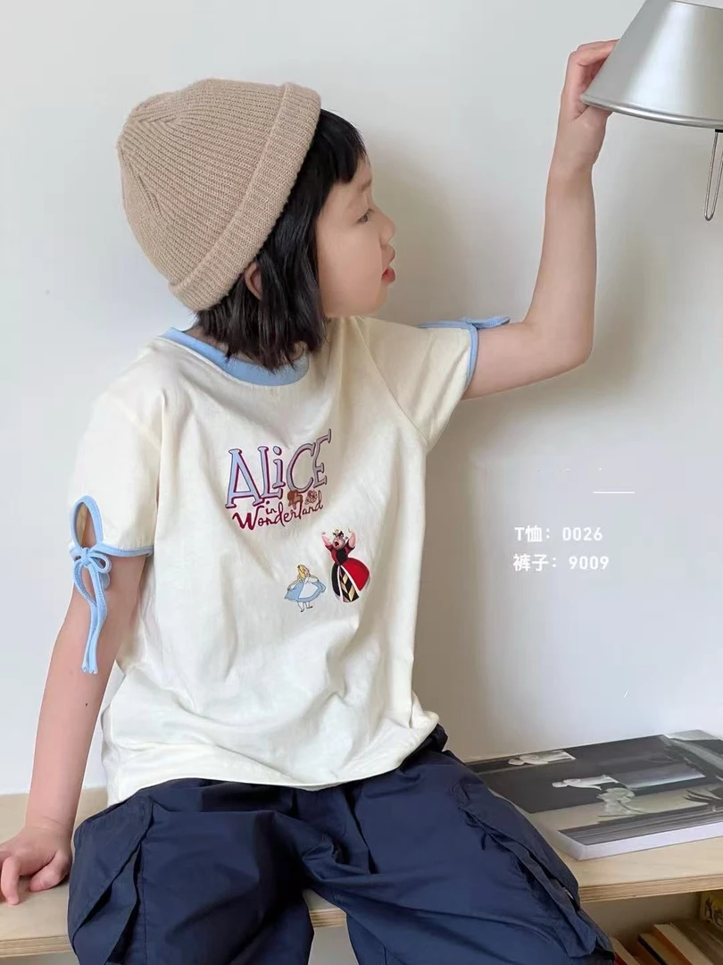 10026高端潮流时尚百搭休闲潮品童装休闲短袖T恤B11-3-1