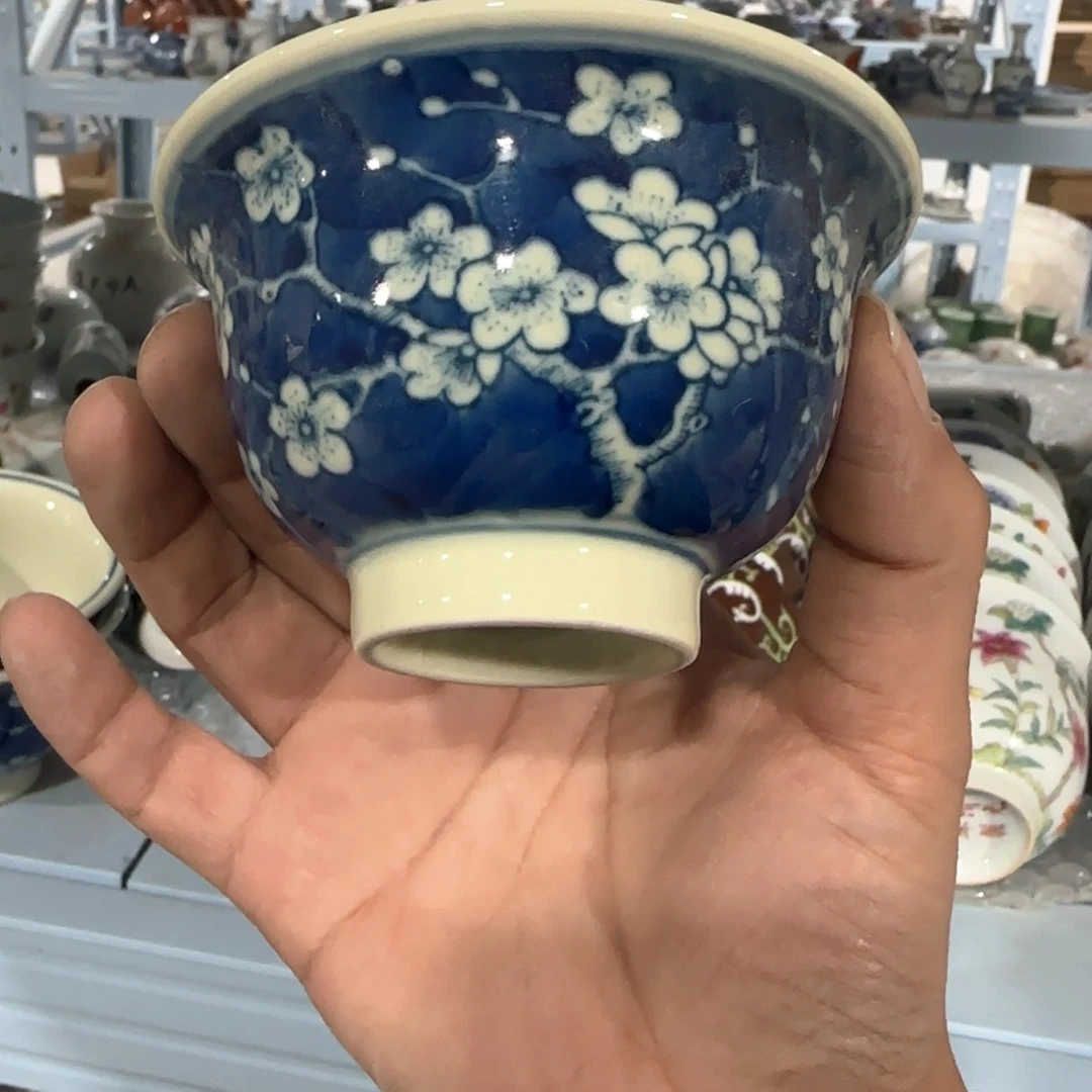 瓷片摆件手绘瓷器全部处理