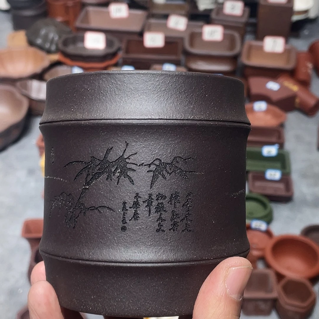 紫砂紫砂小盆8.5*9.5