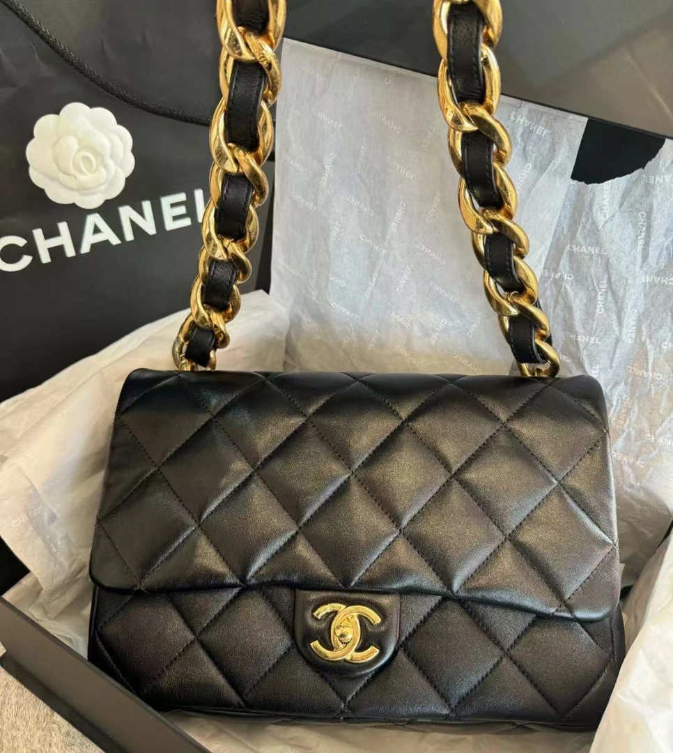95新 Chanel/香奈儿 多多奢品/香奈儿23p粗链条腋下包/98新