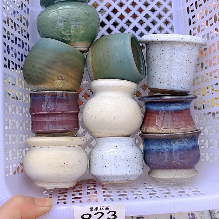 红陶陶瓷花盆923微瑕