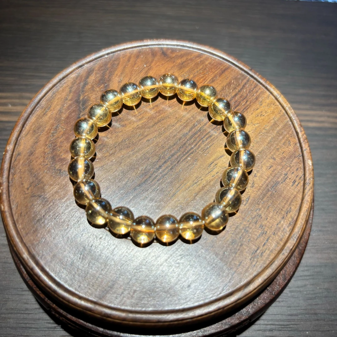 新品时尚香槟色黄水晶手串DD1124