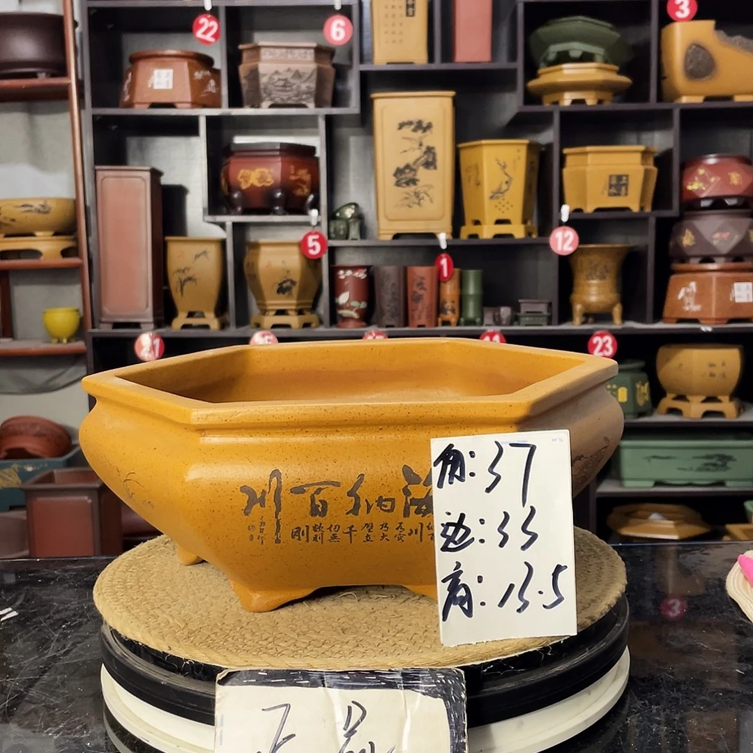 D-盆尚好紫砂花盆