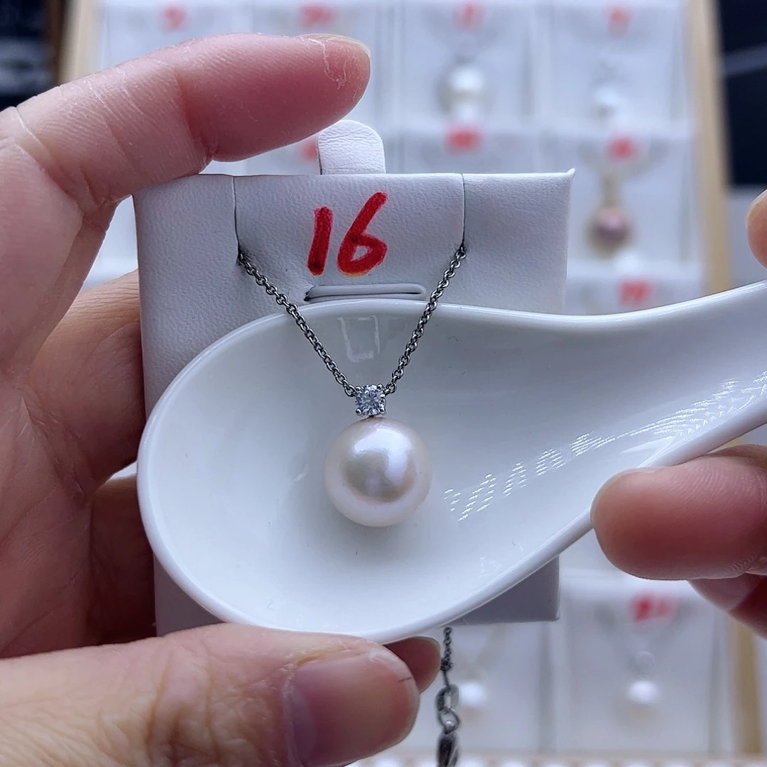 淡水珍珠颈饰银S925镶嵌