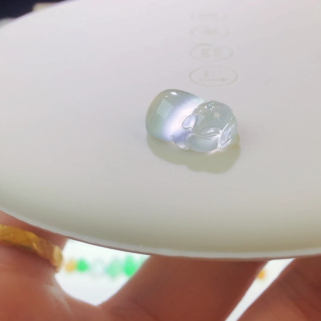 翡翠裸石玻璃猪猪