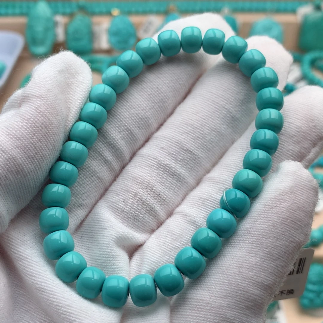 绿松石未镶嵌珠宝奇石6.8mm