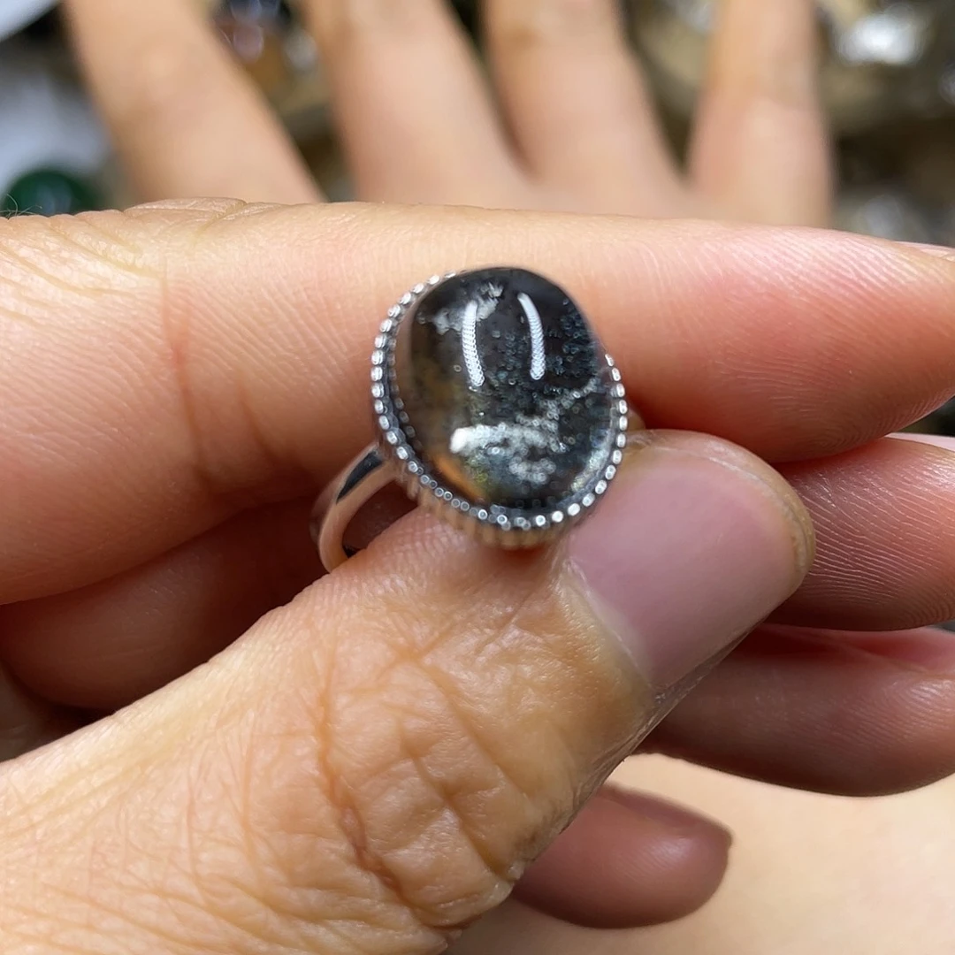 【闪购商品】水晶珠宝半成品银S925镶嵌戒指