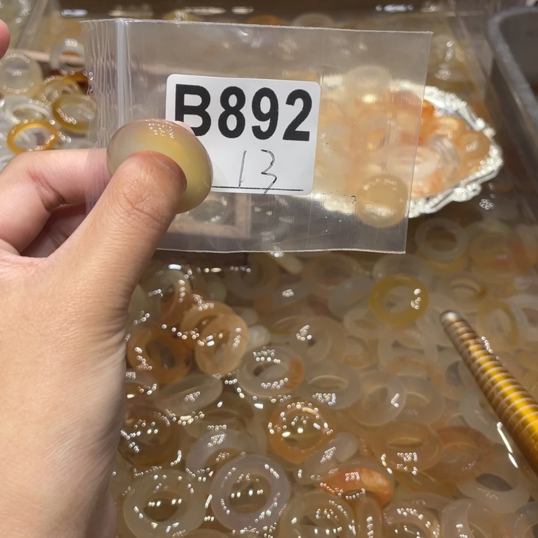 玛瑙/玉髓未镶嵌戒指892