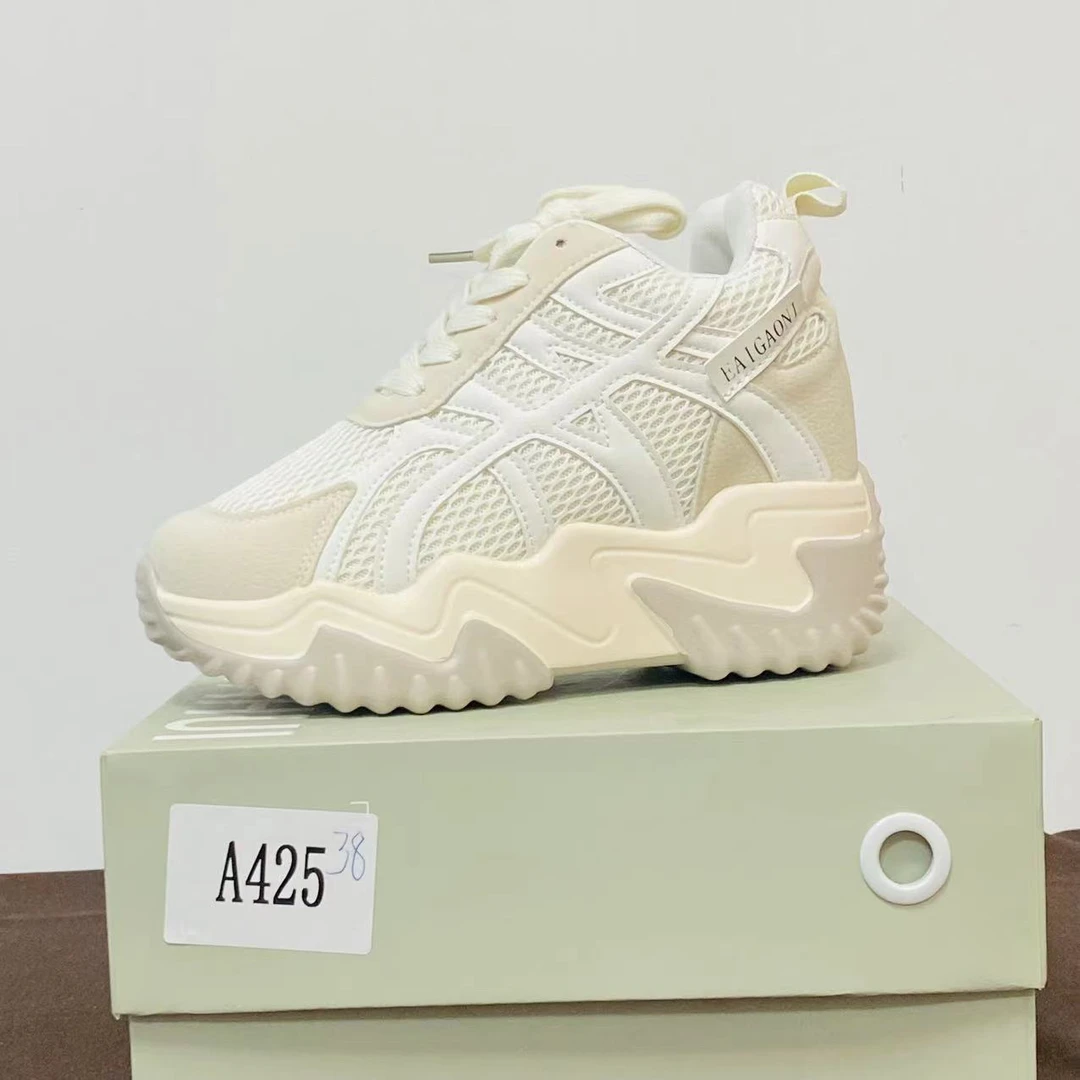 【清仓】2025小个子厚底平增高百搭女鞋A425