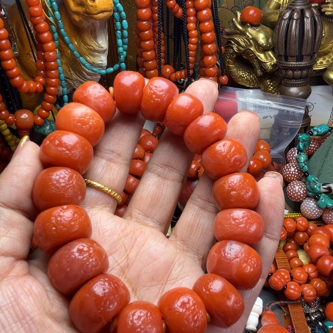 杰***杰琉璃颈饰大漂亮一条