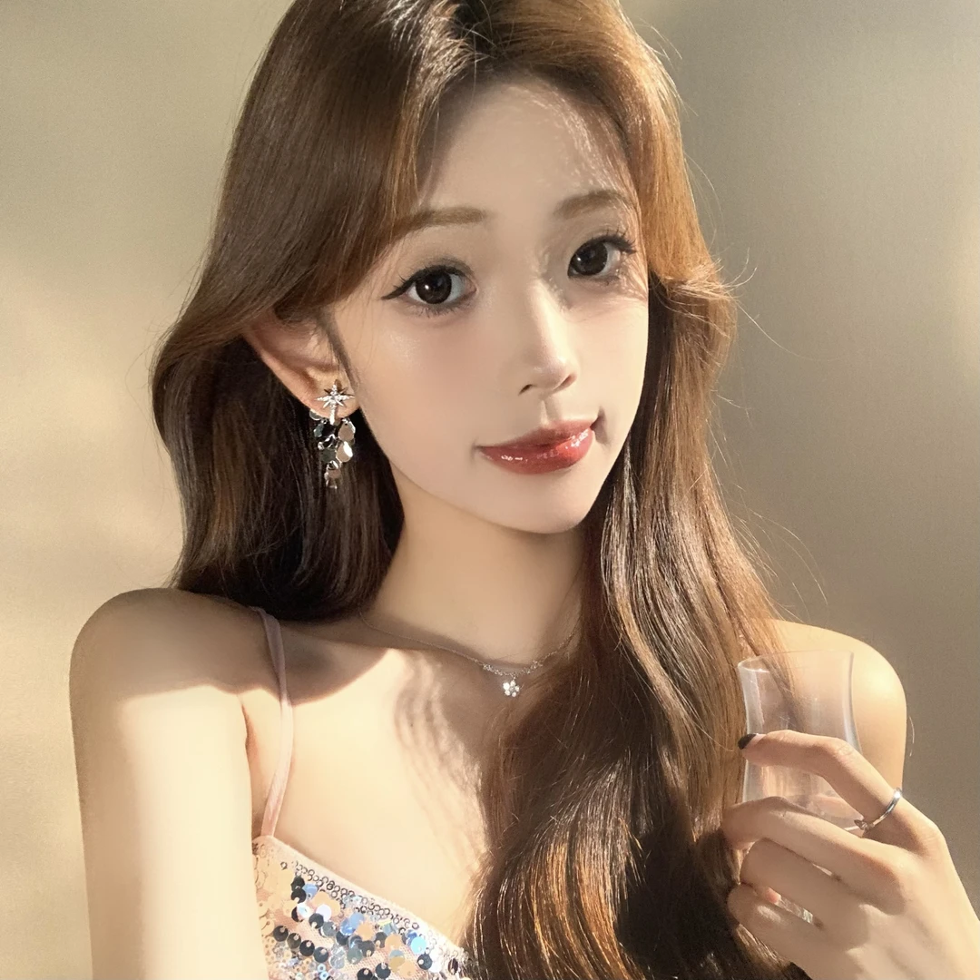 FULL GIRLISH耳环01973气质八芒星耳饰耳钉女