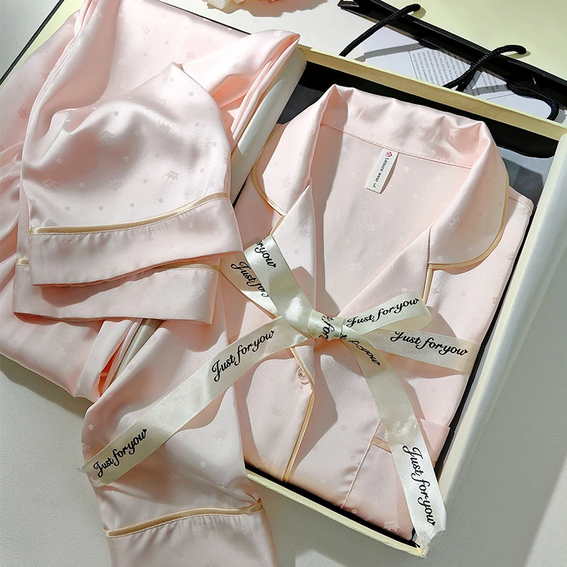 生日礼物送老婆女友送闺蜜女士实用冰丝睡衣走心精致高级感礼盒装