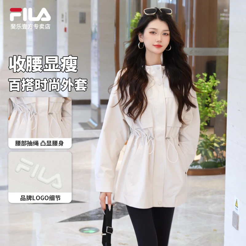 Fila/斐乐女款户外秋季运动时尚休闲百搭外套长袖连帽F51W518702F