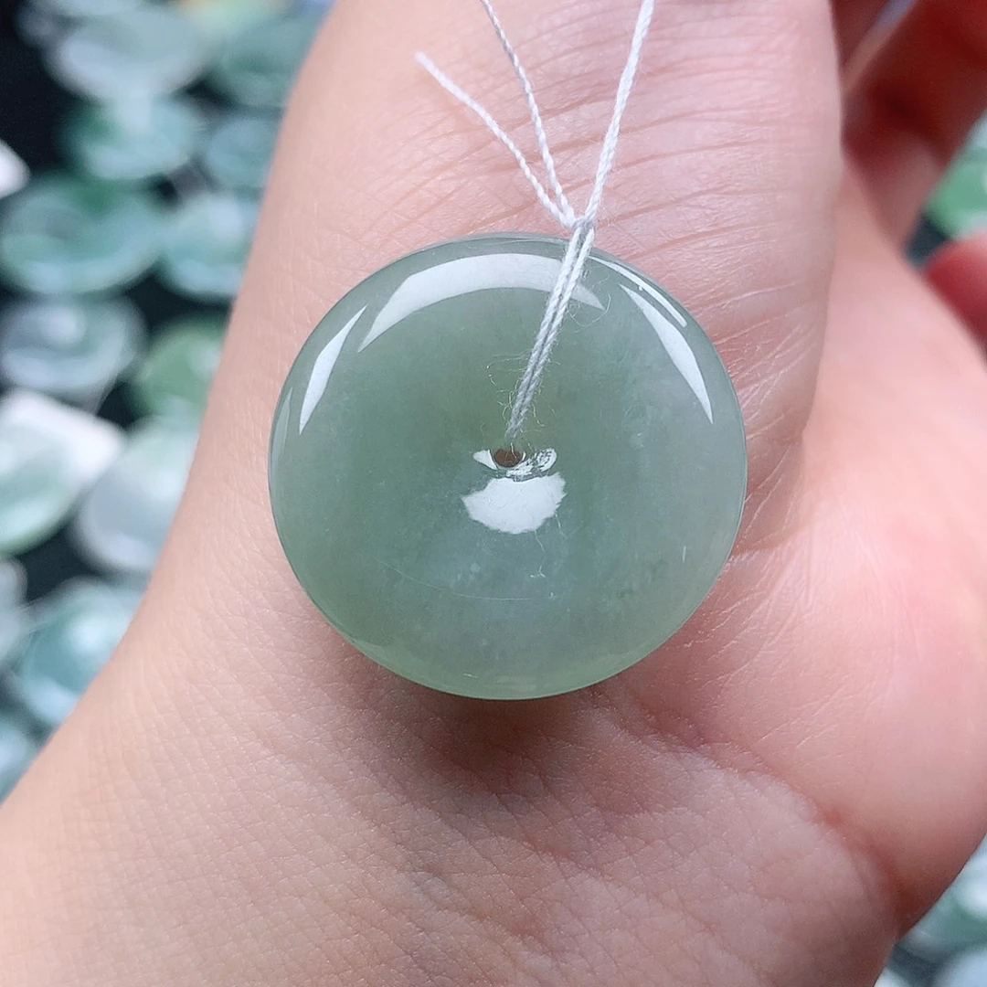 翡翠未镶嵌颈饰平安26-5.7