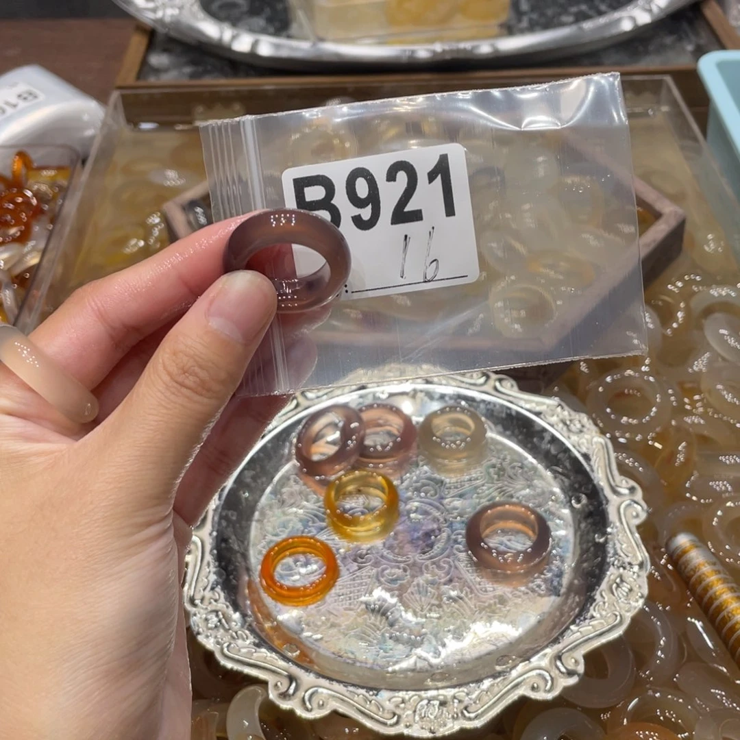 玛瑙/玉髓未镶嵌戒指921