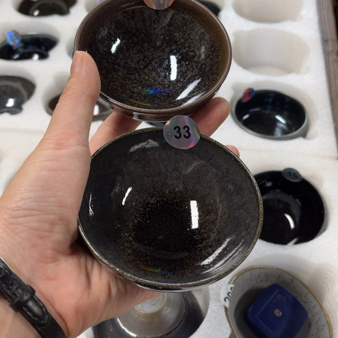 .***茶盏33、35宋合堂柴烧
