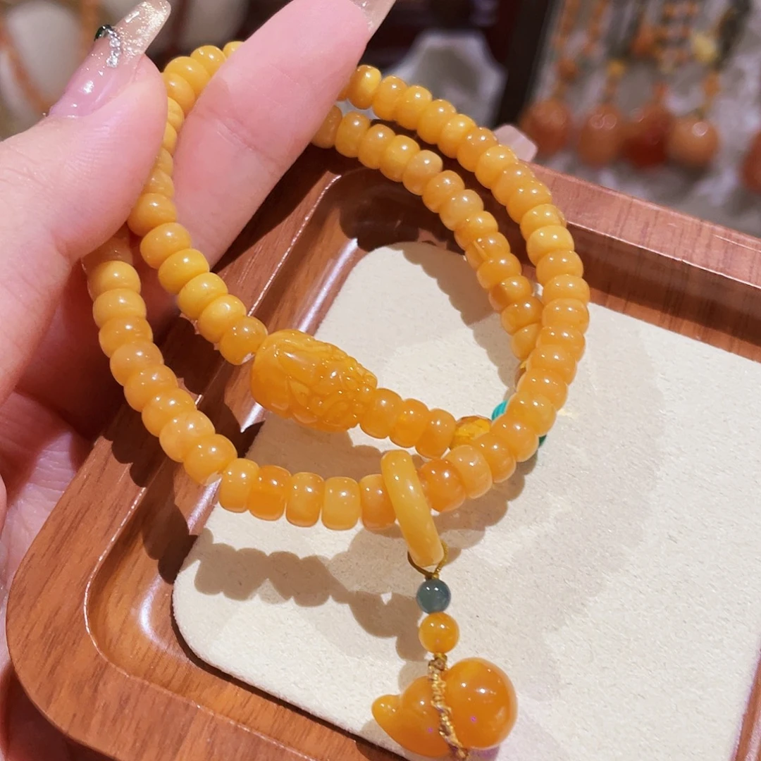 蜜蜡未镶嵌手链手串