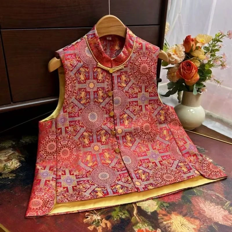 2024新款秋季新中式国风女装马甲-2025C0001-乖乖