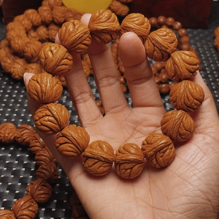 桃核手串龙纹桃核