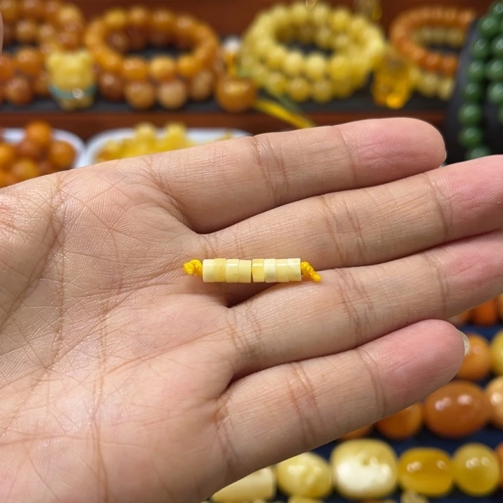 琥珀未镶嵌裸石卡4加隔片一组精工微瑕漏