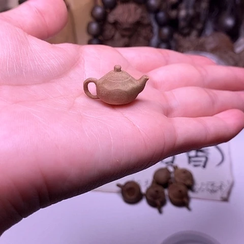 檀香木吊坠尹*生檀香小把把壶