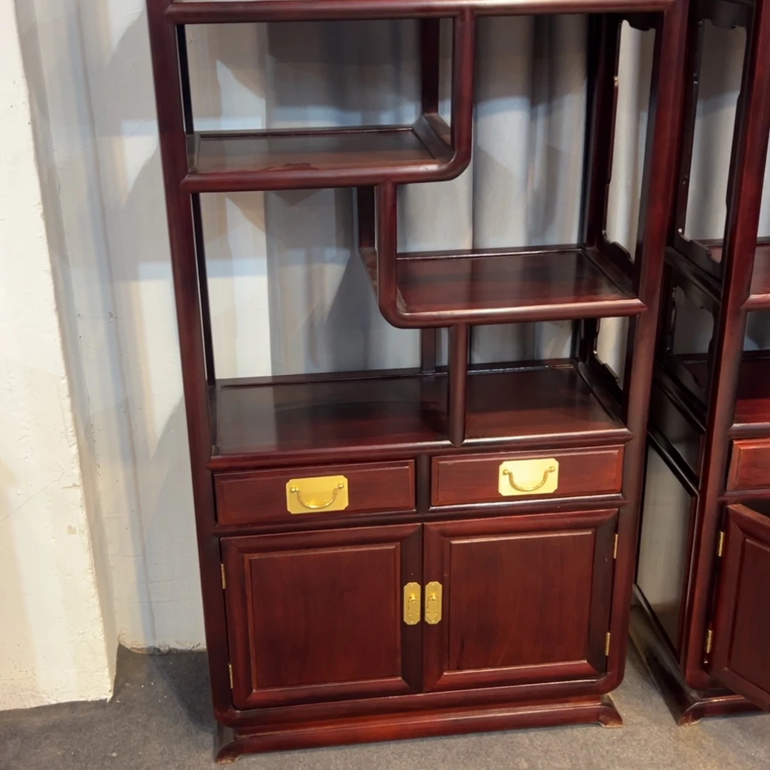 兵***1书架黑酸枝木类博古架