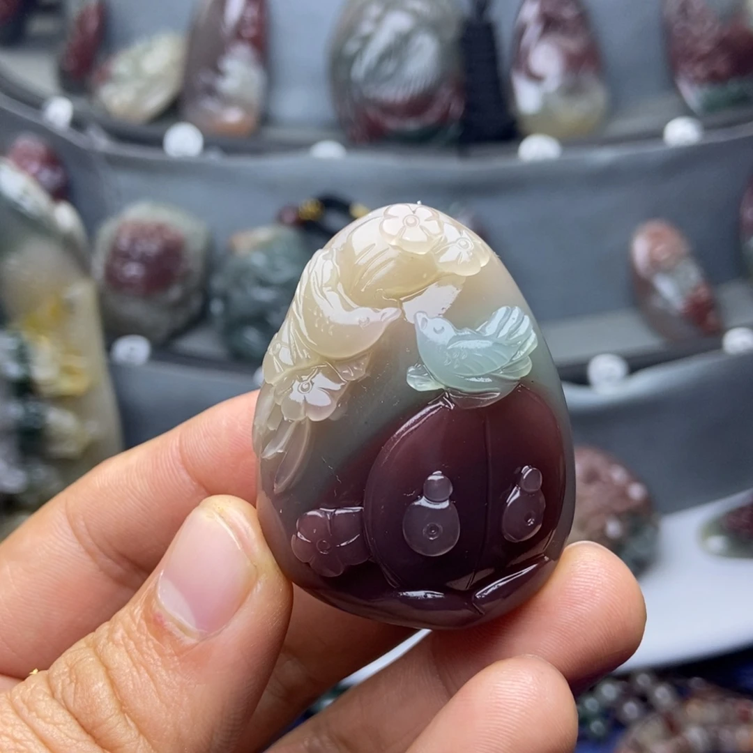 -***-玛瑙/玉髓未镶嵌颈饰
