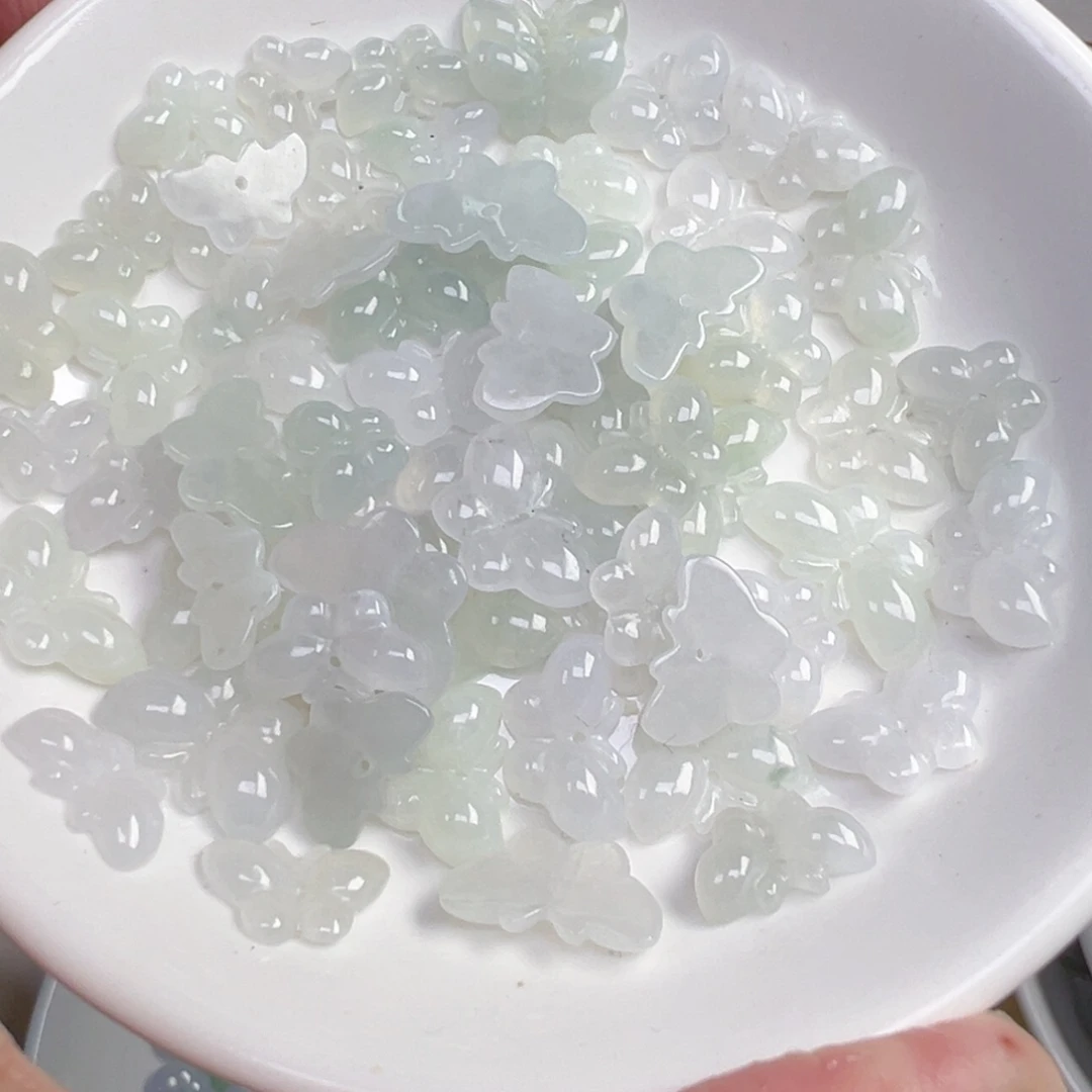 翡翠散珠蝴蝶一只可挑