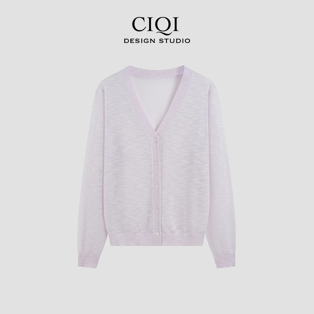 CIQI STUDIO 丁达尔穿搭春夏针织开衫DY8023