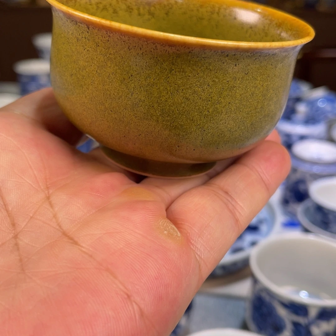 杯柴窑烧制茶叶末釉