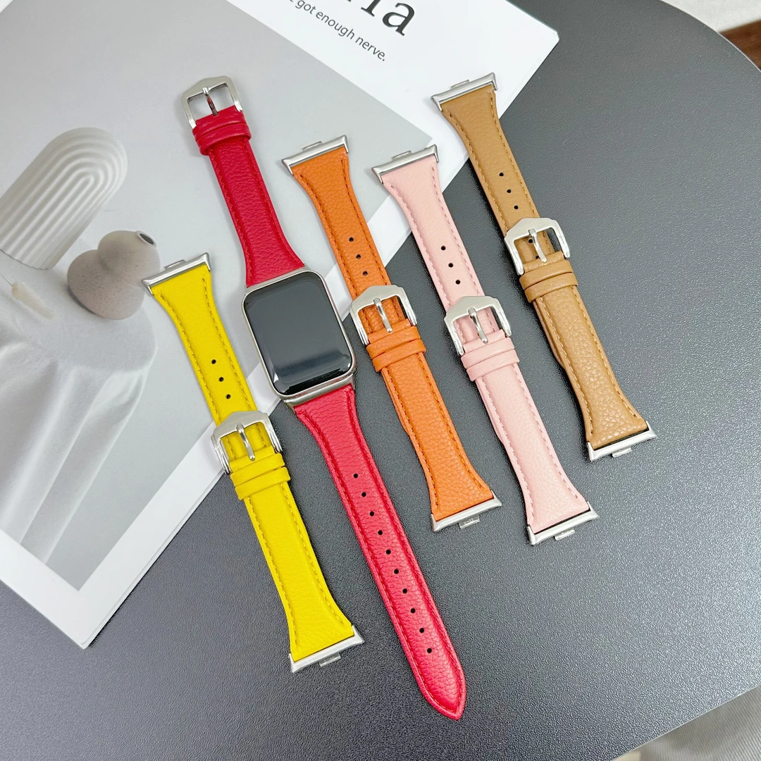 裴蔻适用小米手环10Pro/9Pro手表带小蛮腰真皮质红米Watch6/5腕带