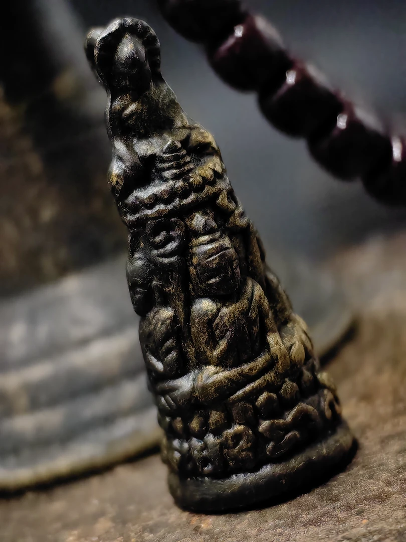 铜合金吊坠 藏传佰哖原装藏托甲五方佛随身佛