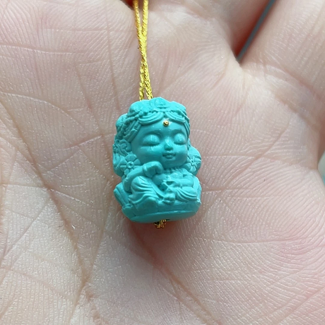 绿松石未镶嵌颈饰