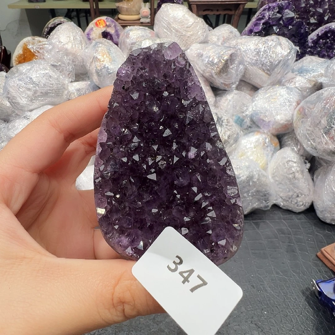 紫晶珠宝半成品未镶嵌