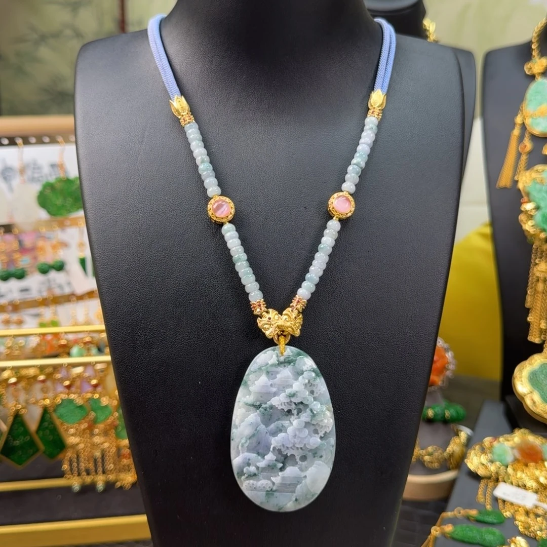 翡翠未镶嵌套链福利