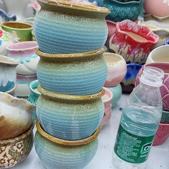 多肉绿植陶瓷花盆9.9包邮