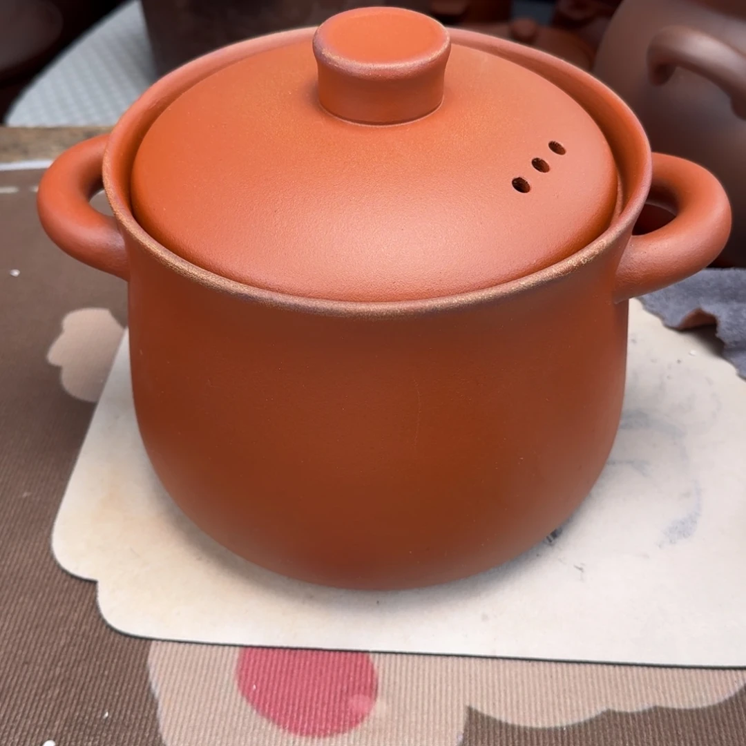 紫砂砂锅紫砂4升微瑕