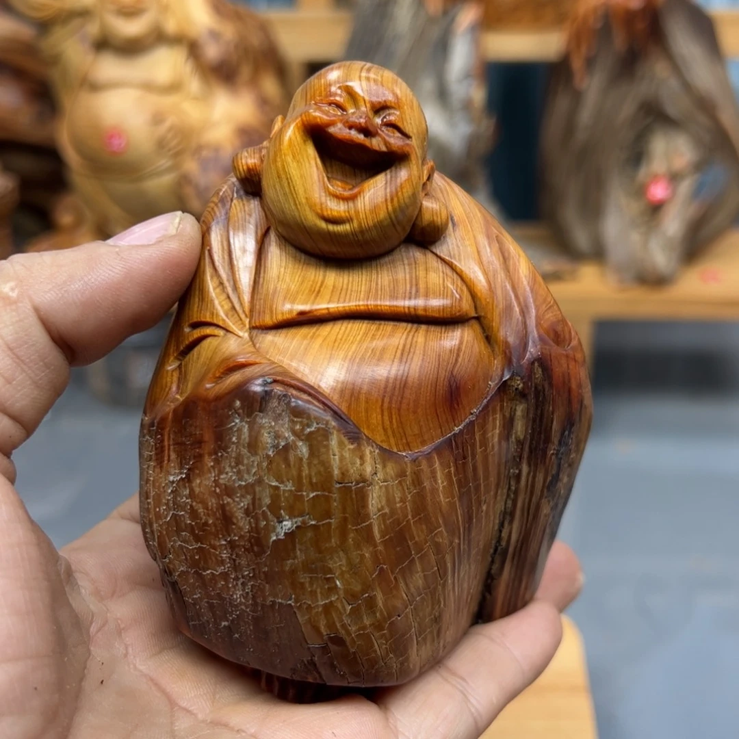 皇***静木崖柏木摆件手把件