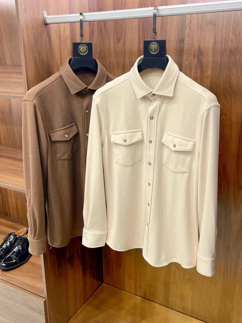 静姐 欧货衬衫款翻领时尚双口袋衬衫上衣25205