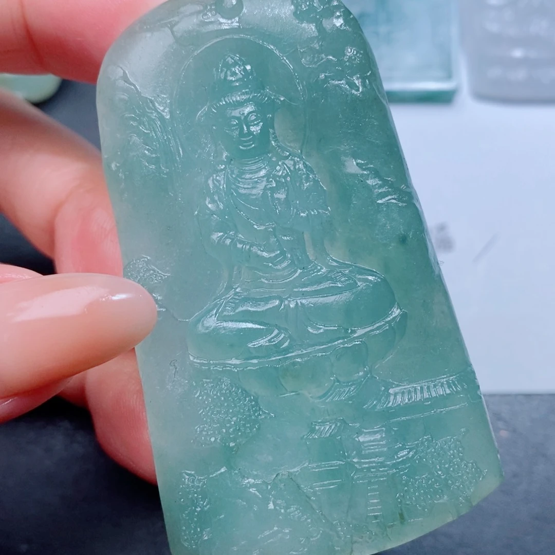 定制翡翠翡翠吊坠未镶嵌