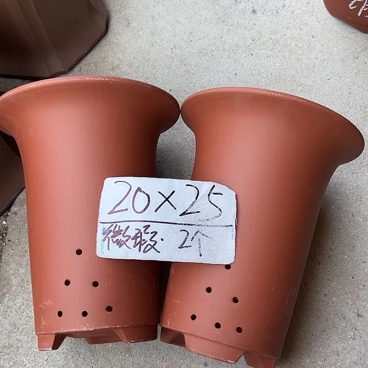 紫砂花盆宜兴紫砂花盆2只