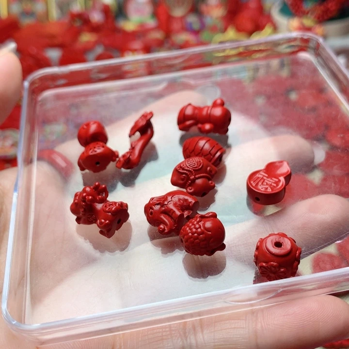 天然辰砂啻*阳工艺品朱砂配件