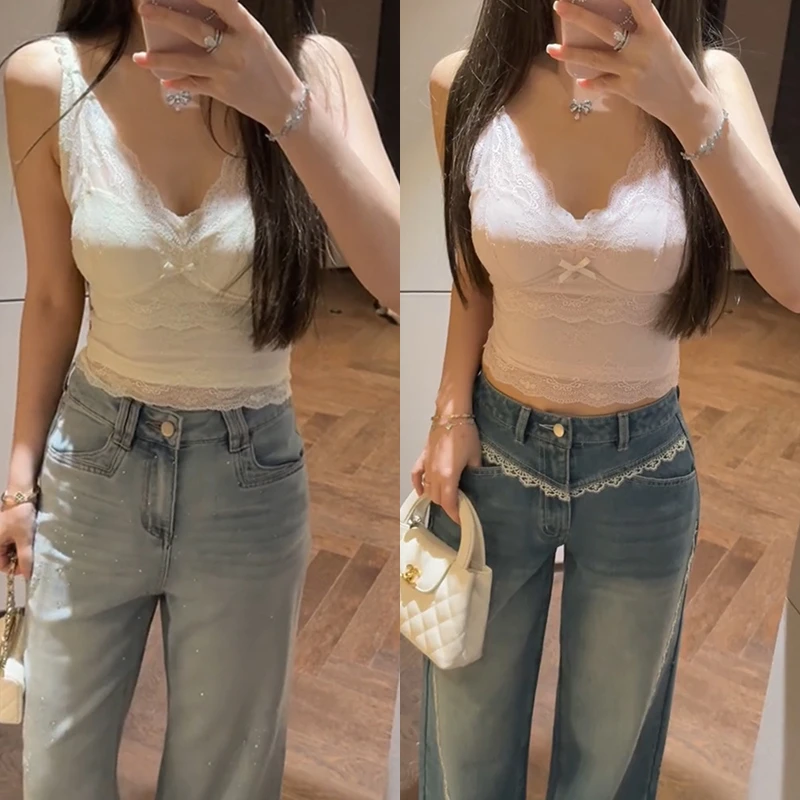 【mimius】Q 蕾丝背心文胸一体吊带(防走光神器胸垫厚0.8cm) G02261