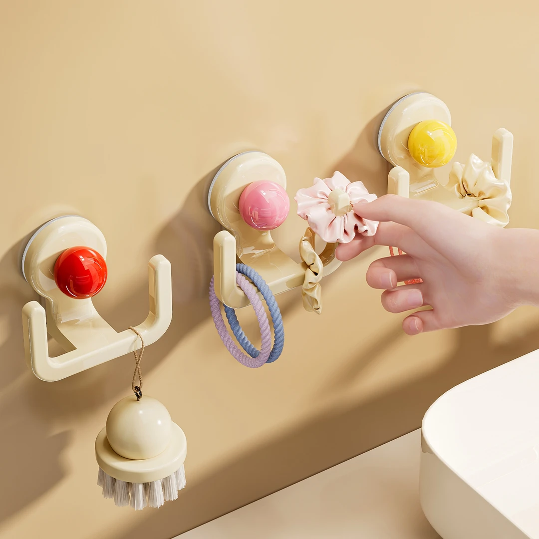 双头发圈收纳神器吸盘首饰收纳盒卫生间皮筋发箍壁挂头绳收纳挂钩