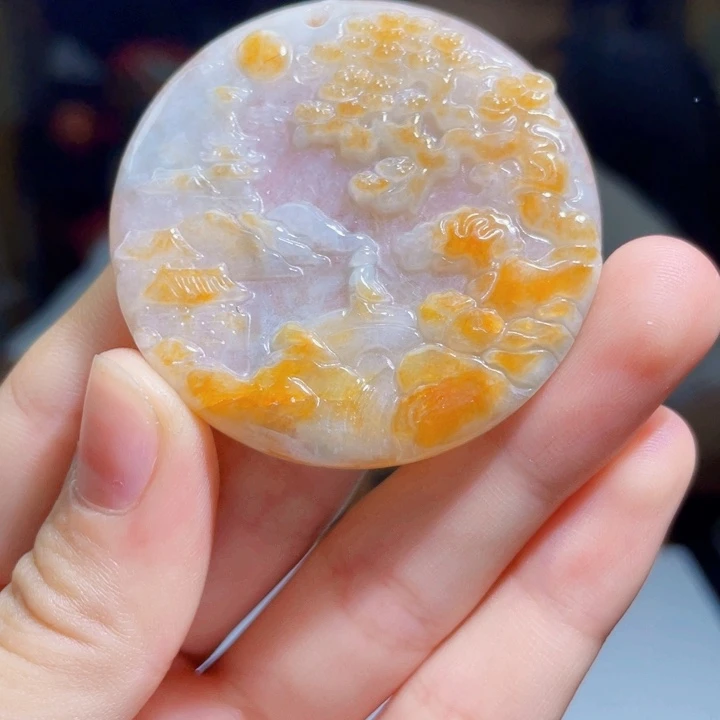 翡翠未镶嵌吊坠(不含链)S13