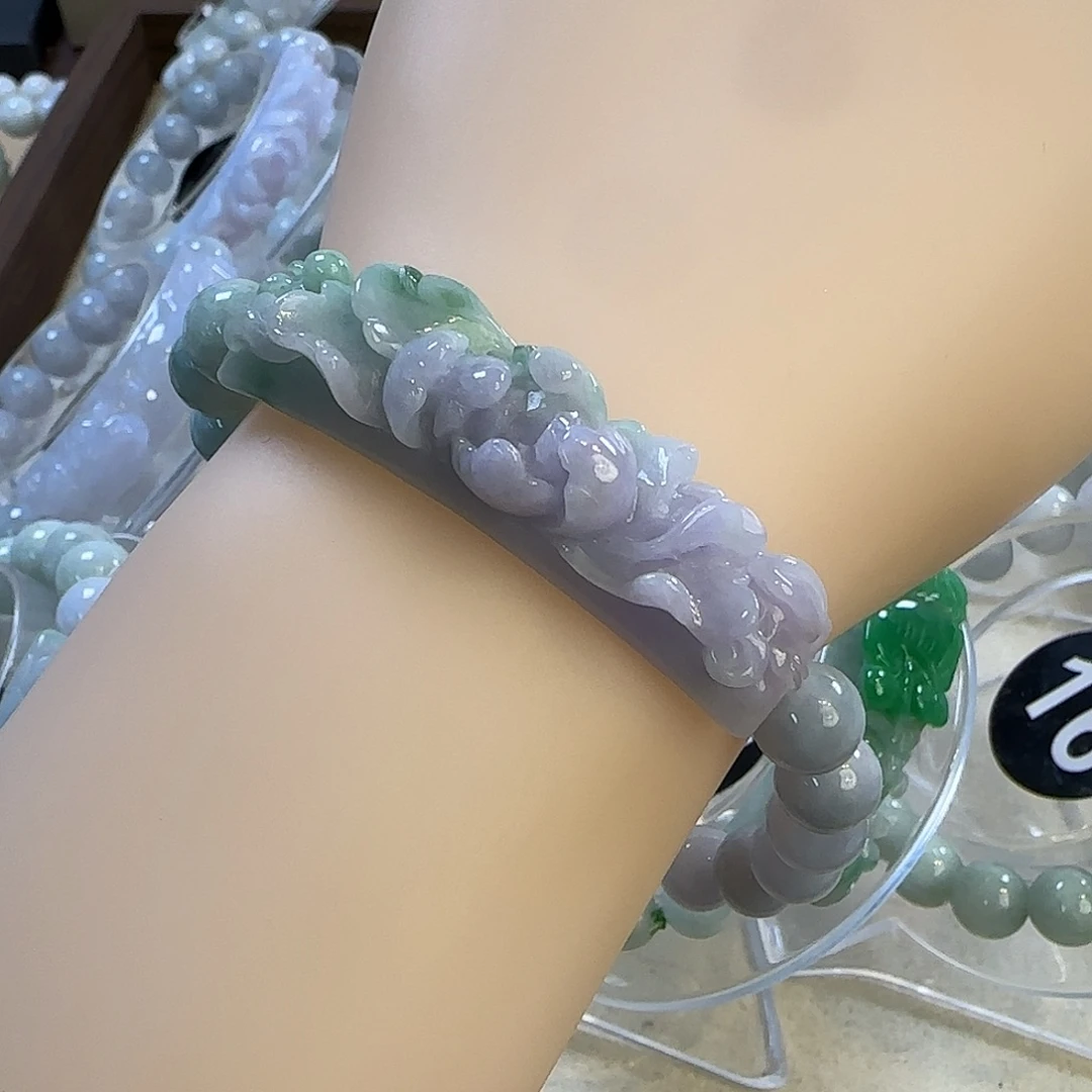 翡翠未镶嵌颈饰手牌5057