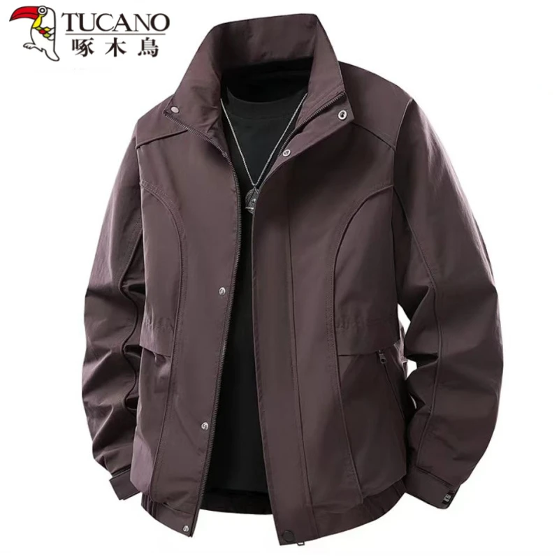 啄木鳥春秋季新款男士外套夹克春款痞帅百搭上衣外套