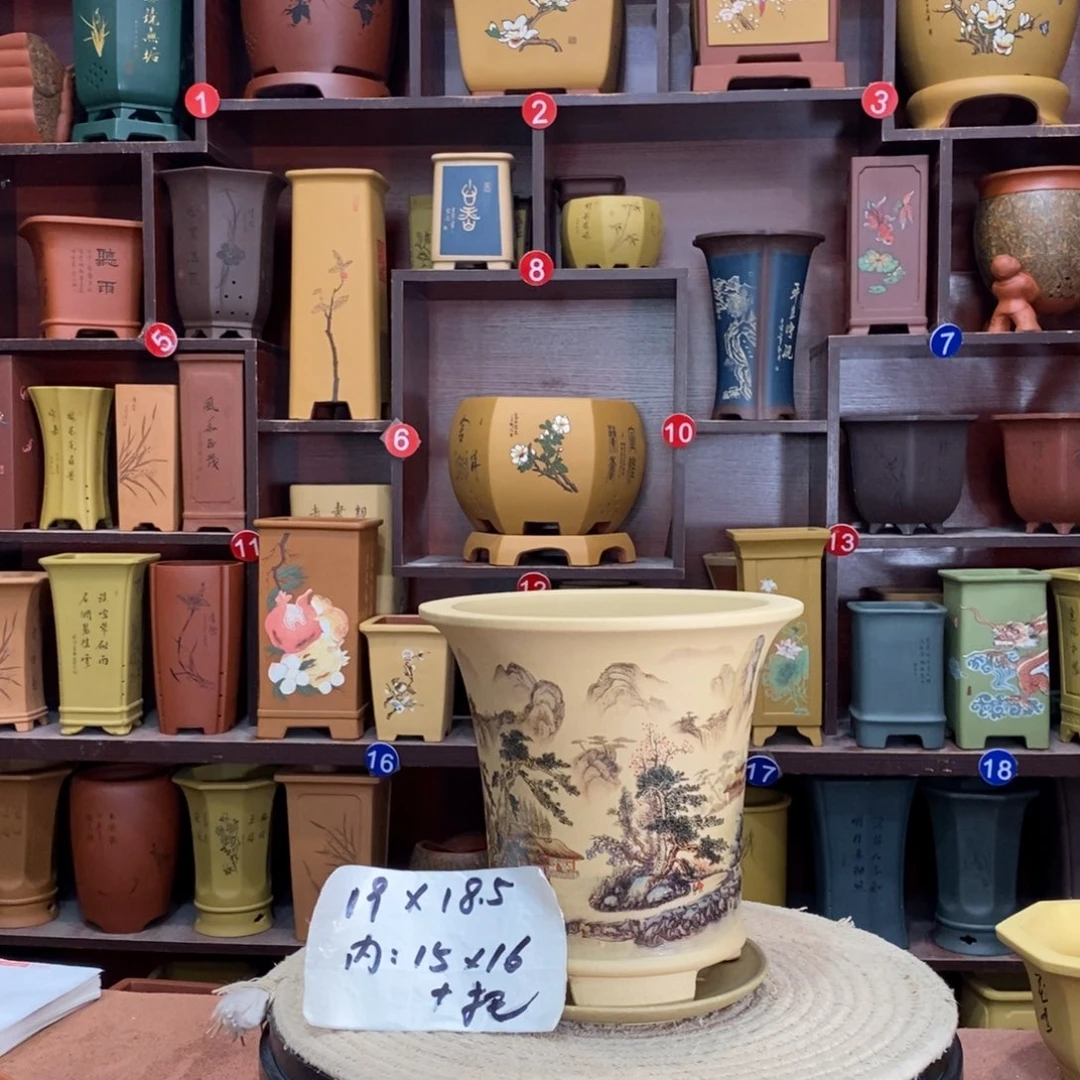 紫砂艺术紫砂花盆