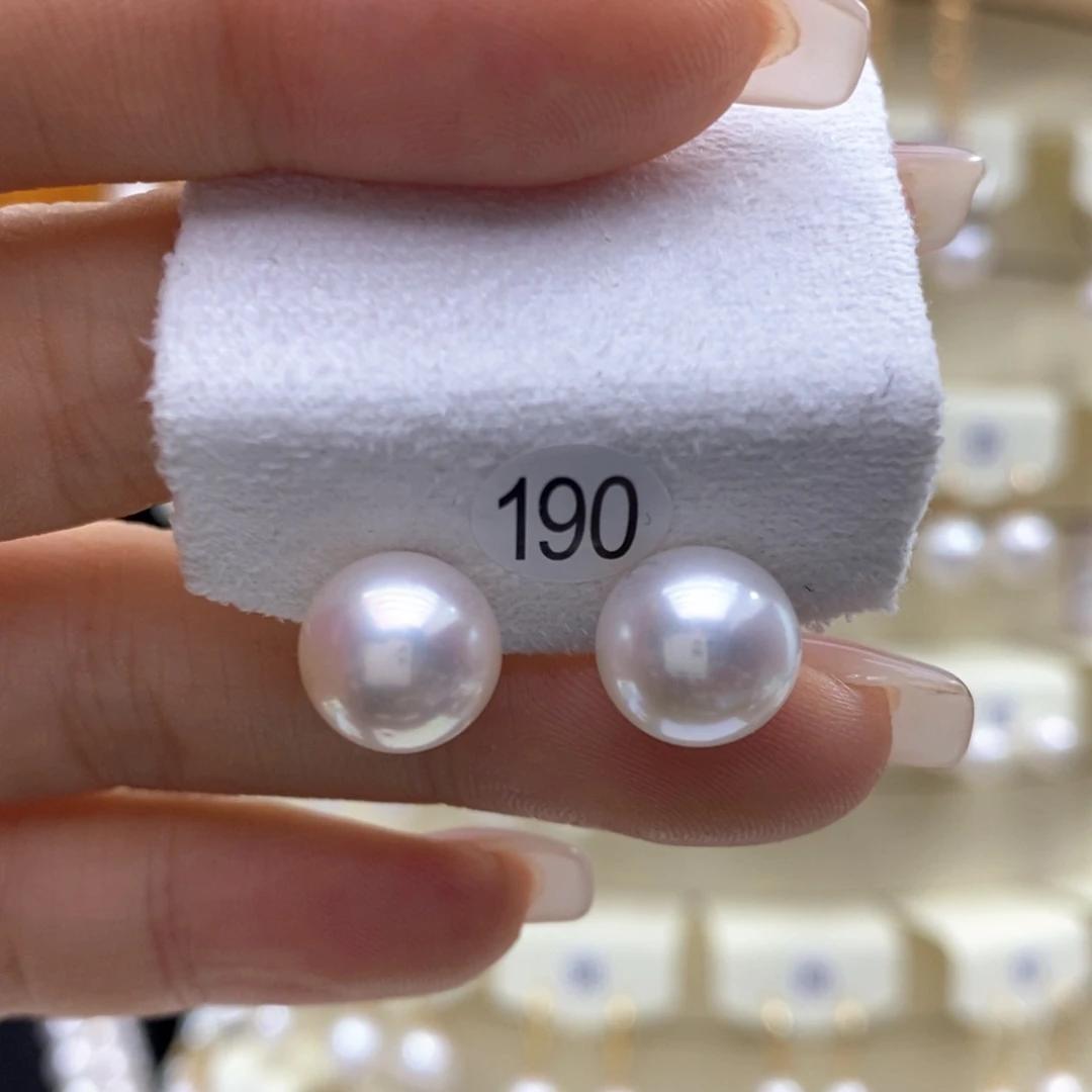 淡水珍珠耳饰银S925镶嵌
