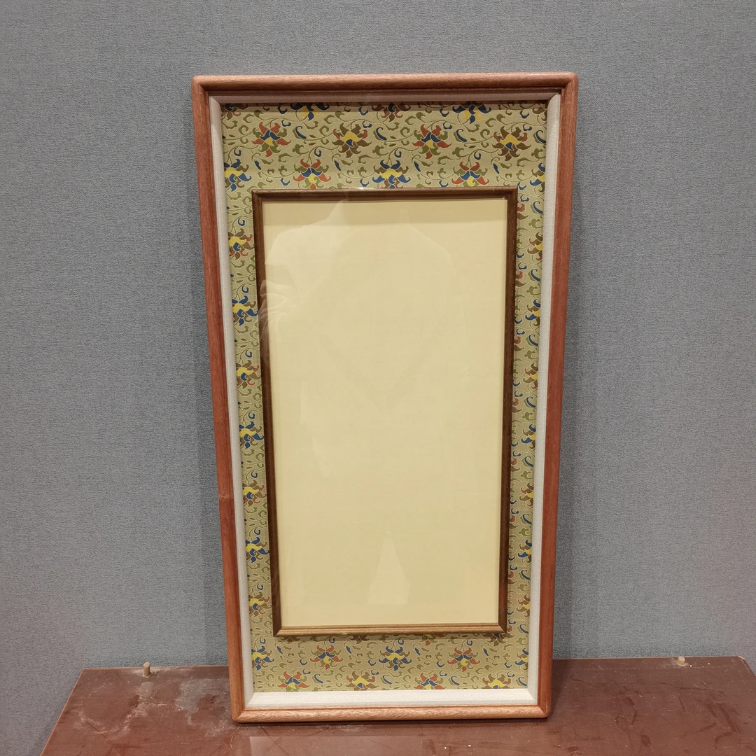 重工七色太阳花——65x33乌檀木框中框画框【画芯24x46】